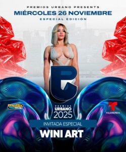 “Wini Art” presente en Premios Urbanos 2025, Nueva York