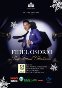 Fidel Osorio y Amaury Sánchez presentan “Big Band Christmas” el 1 de diciembre en Bellas Artes