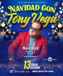 Tony Vega se presenta en el Hard Rock de la Capital el 13 de diciembre en una presentación exclusiva