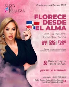 Conferencia & Bazaar “Eleva Tu Belleza 2025” llega a Bonao el 7 de diciembre