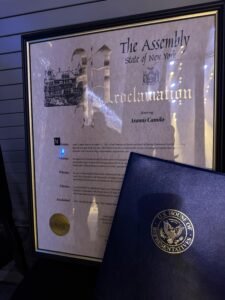 La Asamblea Estatal de Nueva York proclama a Aramis Camilo como “Embajador Global del Merengue”