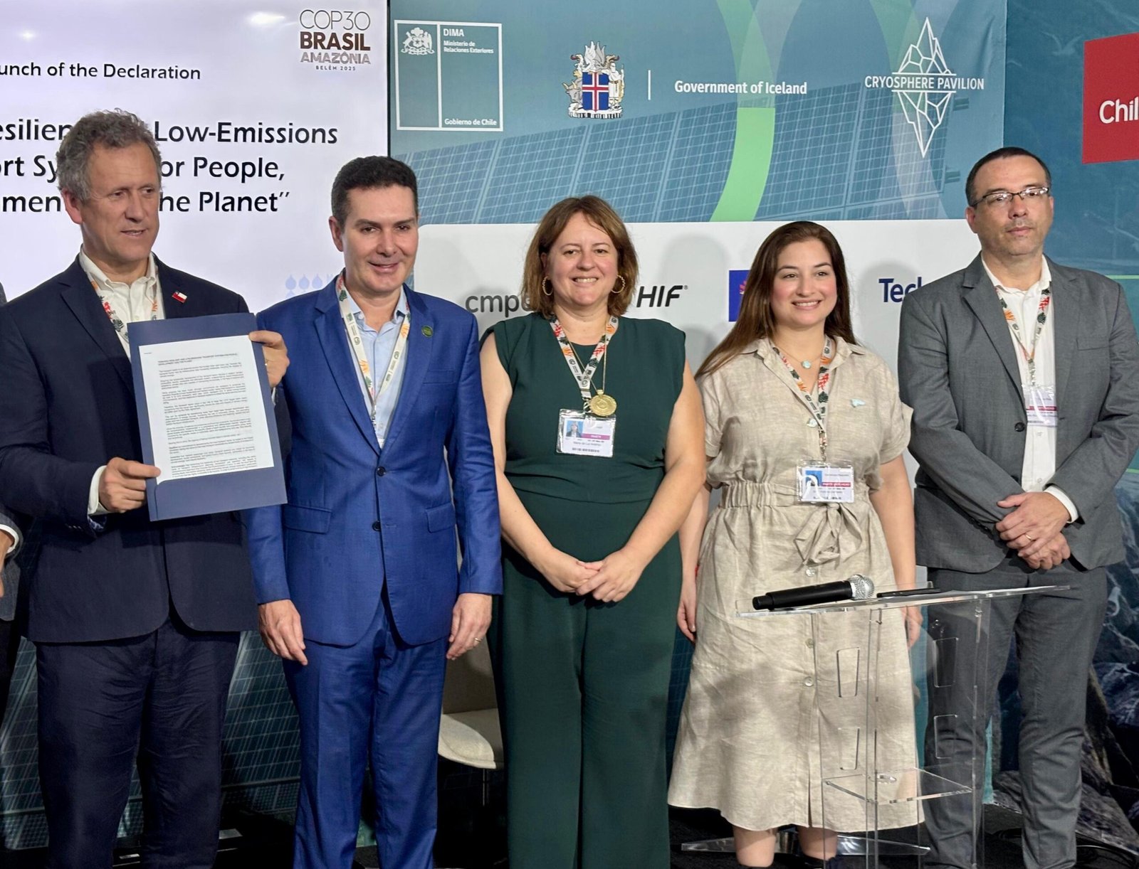 República Dominicana firma declaración en COP30 para descarbonizar el transporte