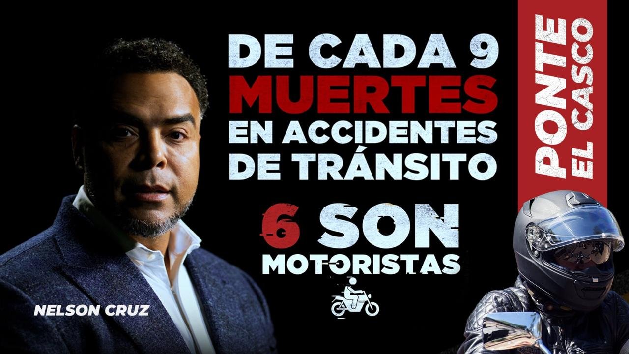 Nelson Cruz se suma a la campaña de concientización vial de la DIGESETT con mensaje dirigido a motociclistas