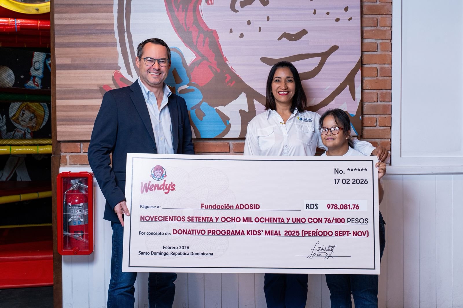 Wendy’s respalda labor de la Asociación Dominicana de Síndrome de Down (ADOSID) a través de su programa Kids’ Meal