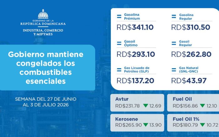 Gobierno mantiene congelados los combustibles esenciales