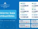 Gobierno baja combustibles