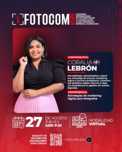 Coralia Lebrón abordará el marketing digital para fotógrafos en FOTOCOM 2026