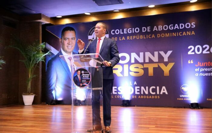 A 72 días de las elecciones del Colegio de Abogados, Jhonny Aristy pide al PRM asumir candidatura institucional