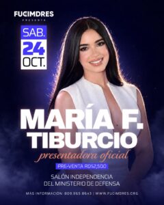 María Fernanda Tiburcio será la presentadora oficial de la Fiesta FUCIMDRES 2026