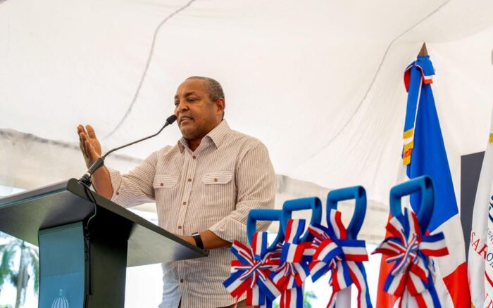 Director José Andújar inicia construcción de estación policial en Majagual, Monte Plata